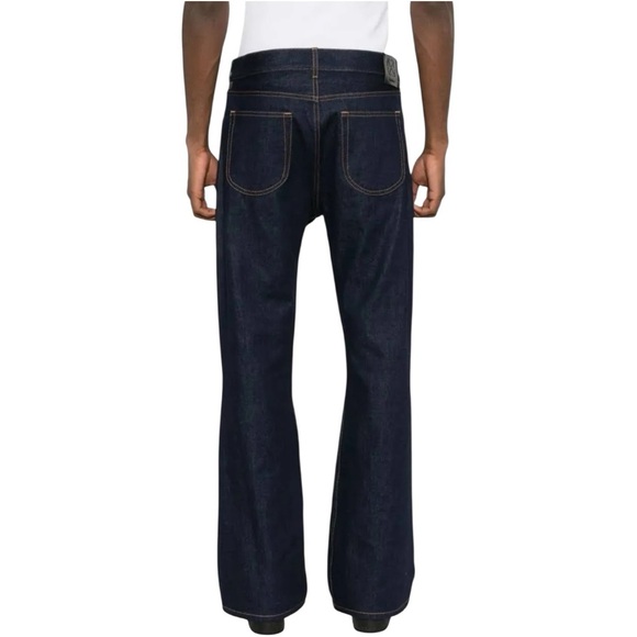 GUARANTEED AUTHENTIC NWT Off-White Dark Blue Bootcut Jeans Sz 32 - Picture 6 of 6